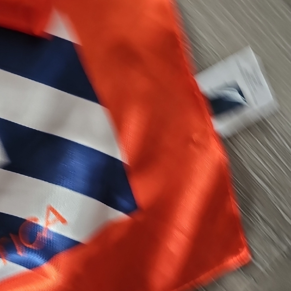 Nautica Orange and Blue Chevron Scarf - Picture 7 of 9